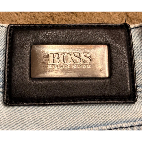Boss Hugo Boss Jeans Mens Alabama Regular Fit 35x29 Faded Blue Style Retail-$165 - Picture 3 of 10